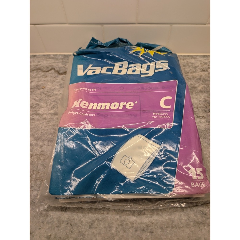 Opened (15 Total) Kenmore C Canister Ultra Care Vacuum Bags